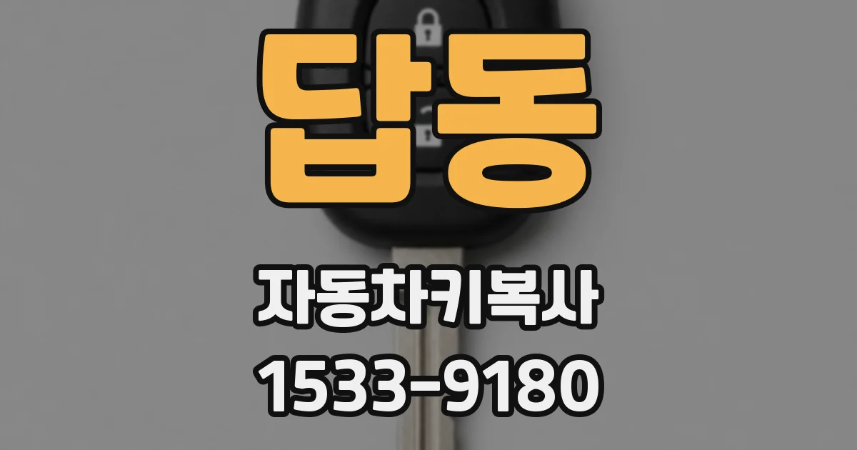 답동 자동차키복사