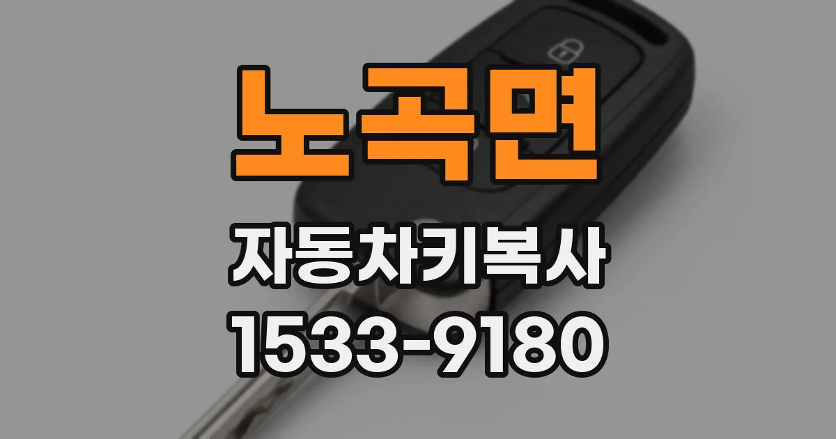 노곡면 자동차키복사