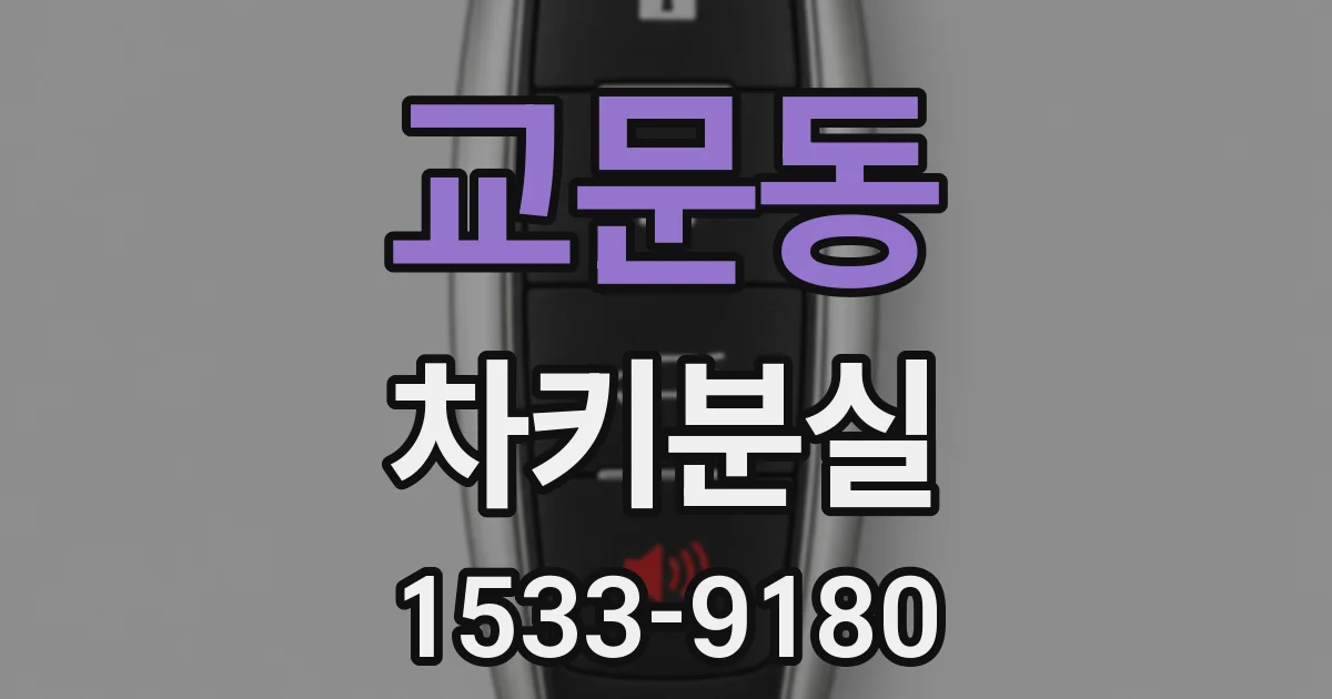 교문동 차키분실
