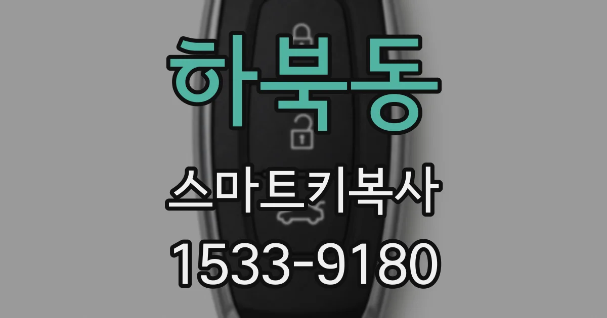 하북동 스마트키복사