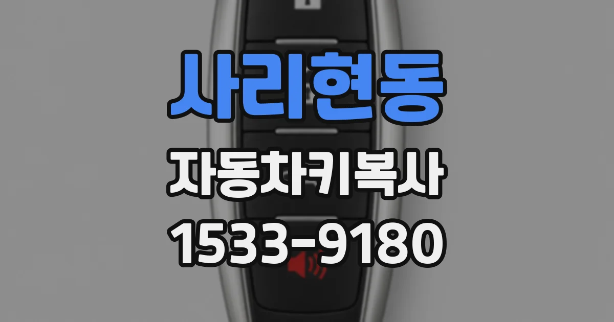 사리현동 자동차키복사