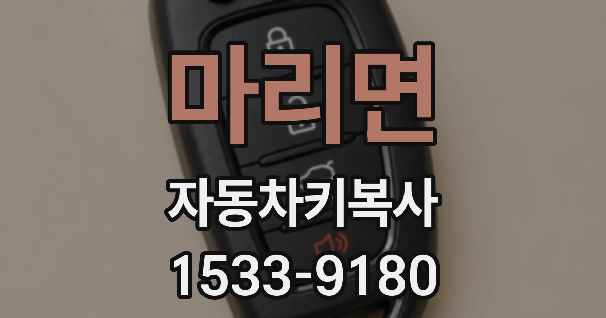 마리면 자동차키복사