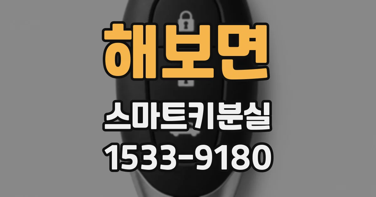 해보면 스마트키분실