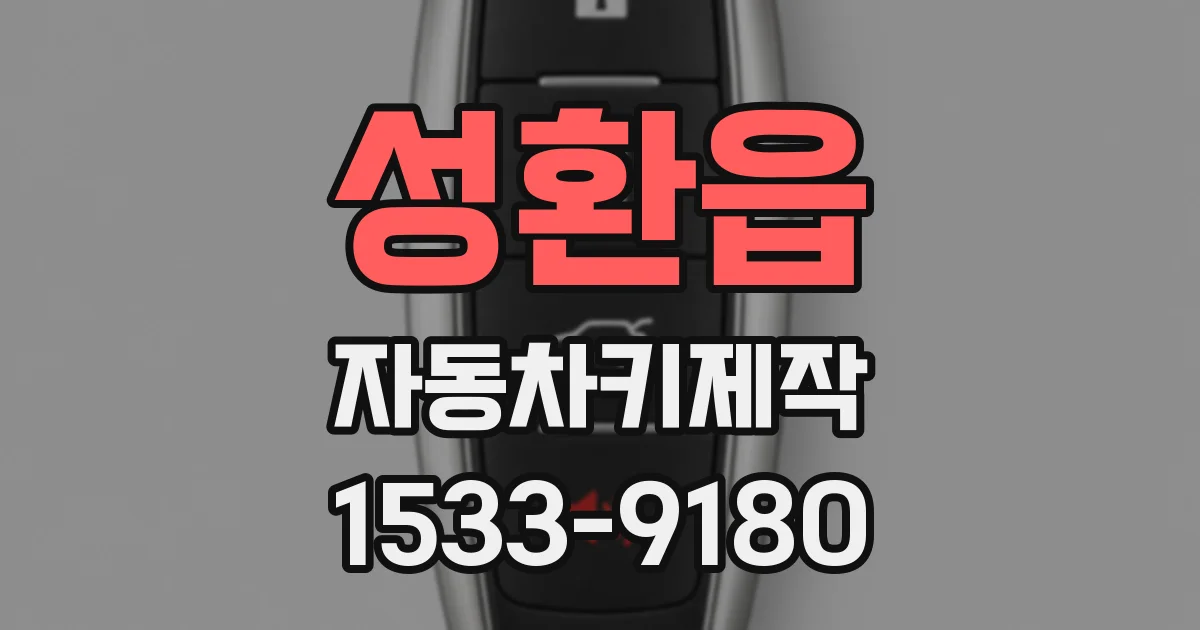성환읍 자동차키제작