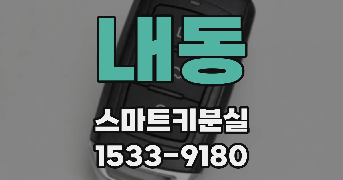 내동 스마트키분실