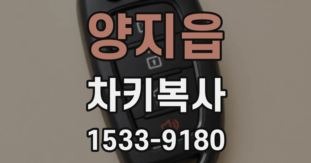 양지읍 차키복사