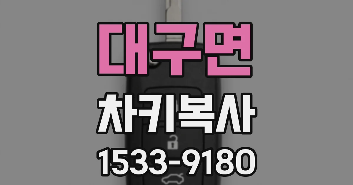 대구면 차키복사