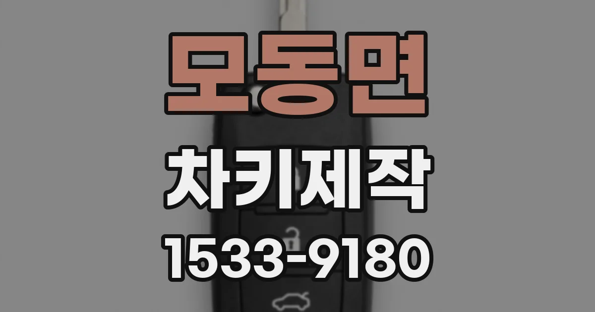 모동면 차키제작