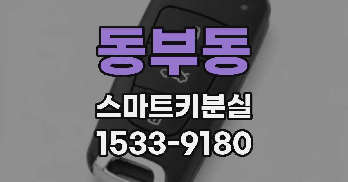 동부동 스마트키분실