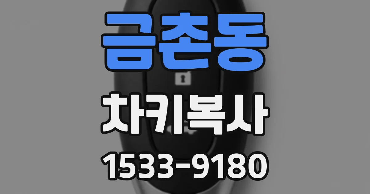 금촌동 차키복사