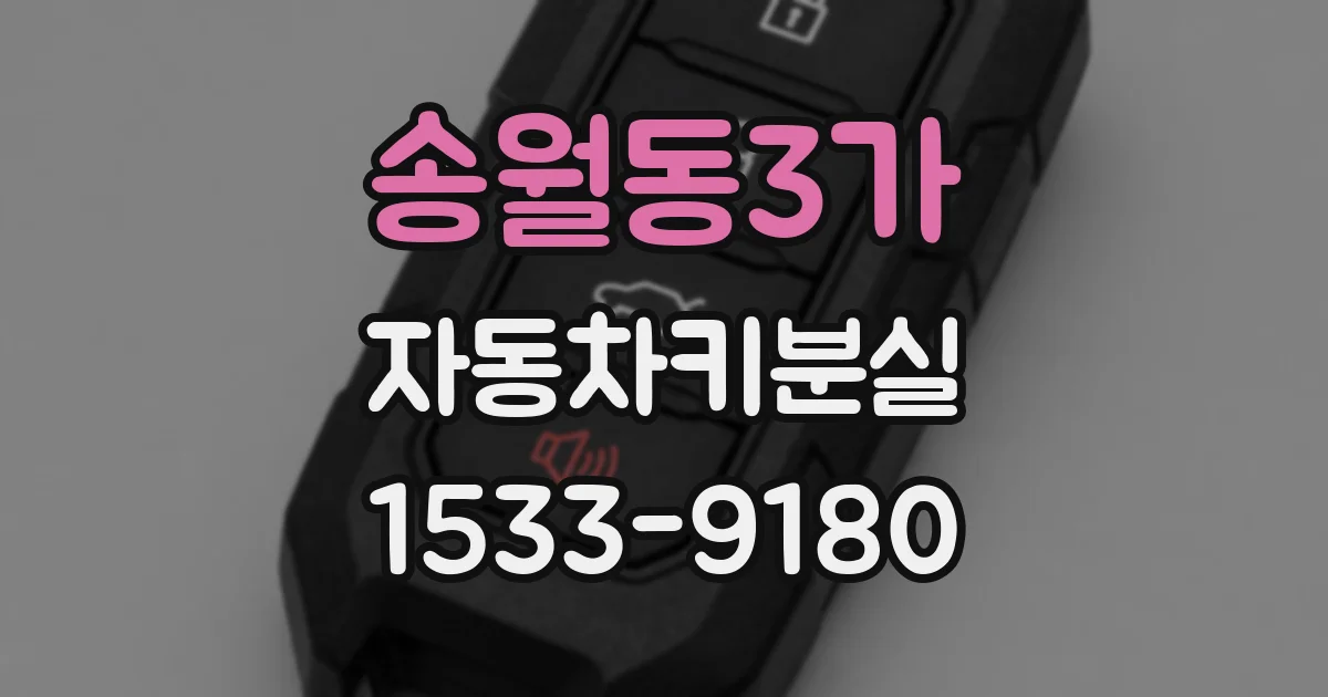 송월동3가 자동차키분실