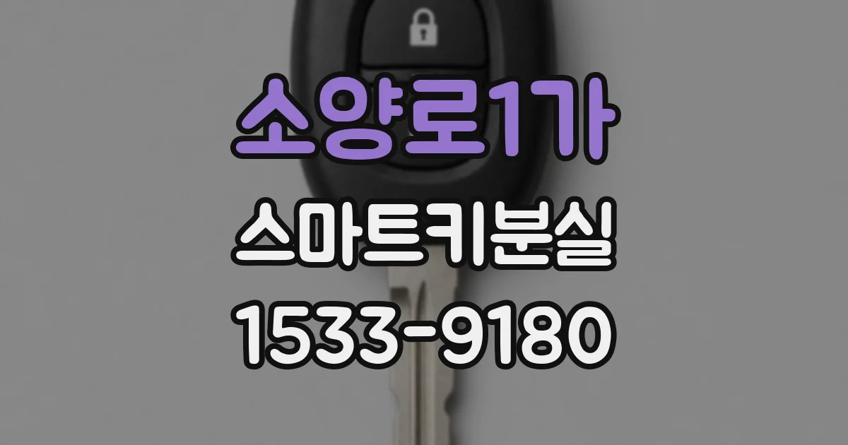소양로1가 스마트키분실