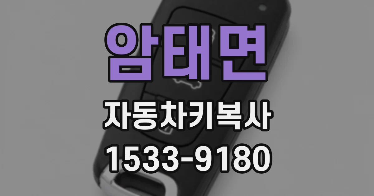 암태면 자동차키복사