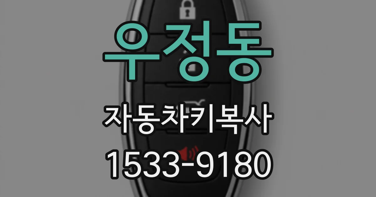 우정동 자동차키복사