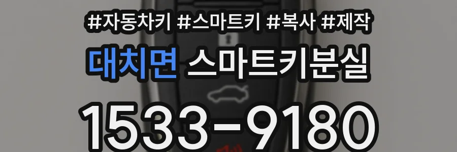 대치면 스마트키분실