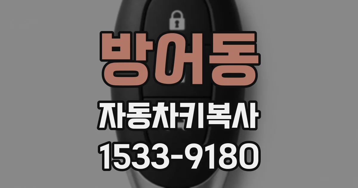 방어동 자동차키복사