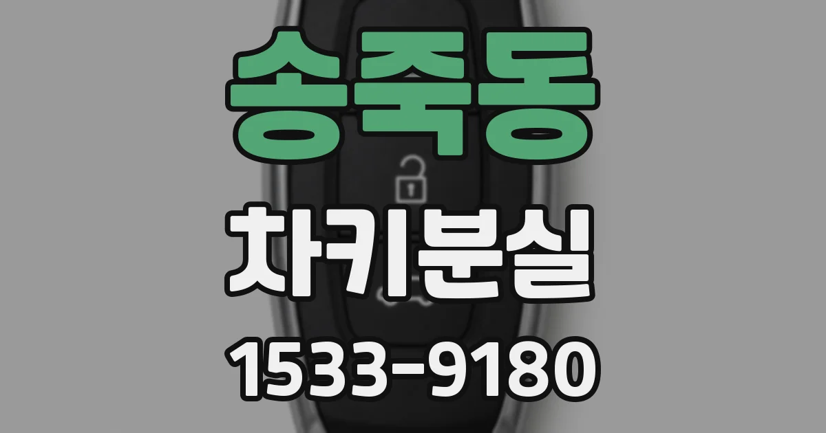 송죽동 차키분실