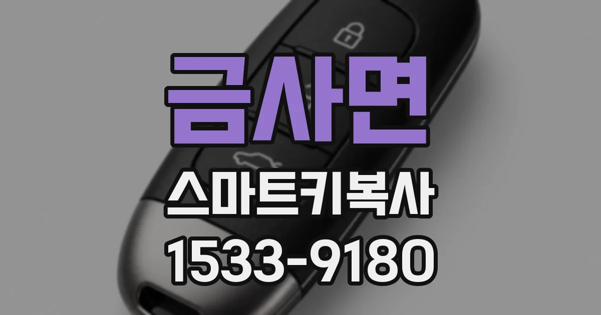금사면 스마트키복사