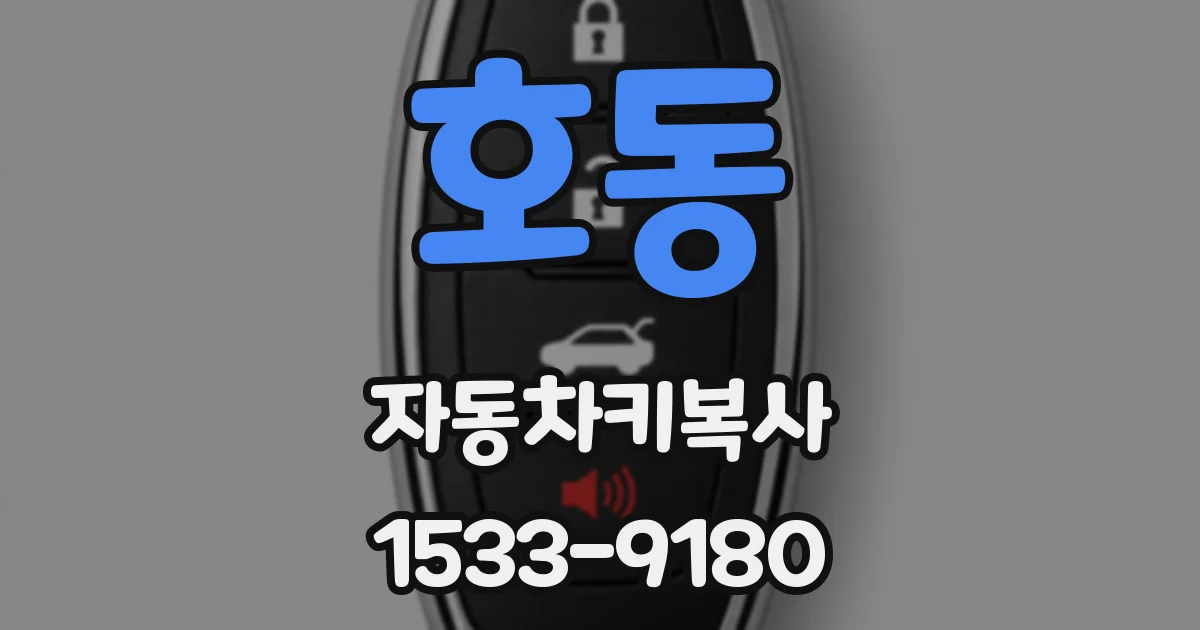 호동 자동차키복사