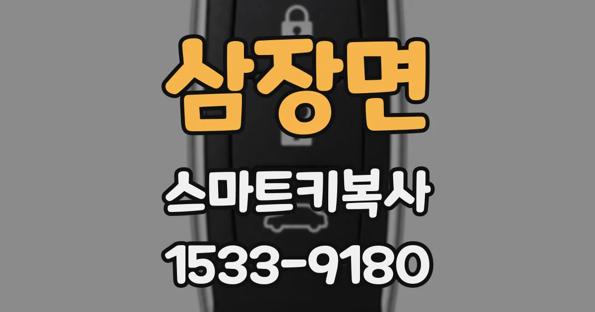 삼장면 스마트키복사
