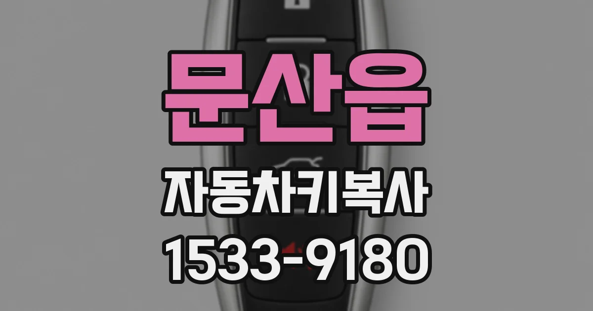 문산읍 자동차키복사