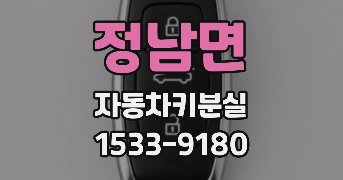 정남면 자동차키분실