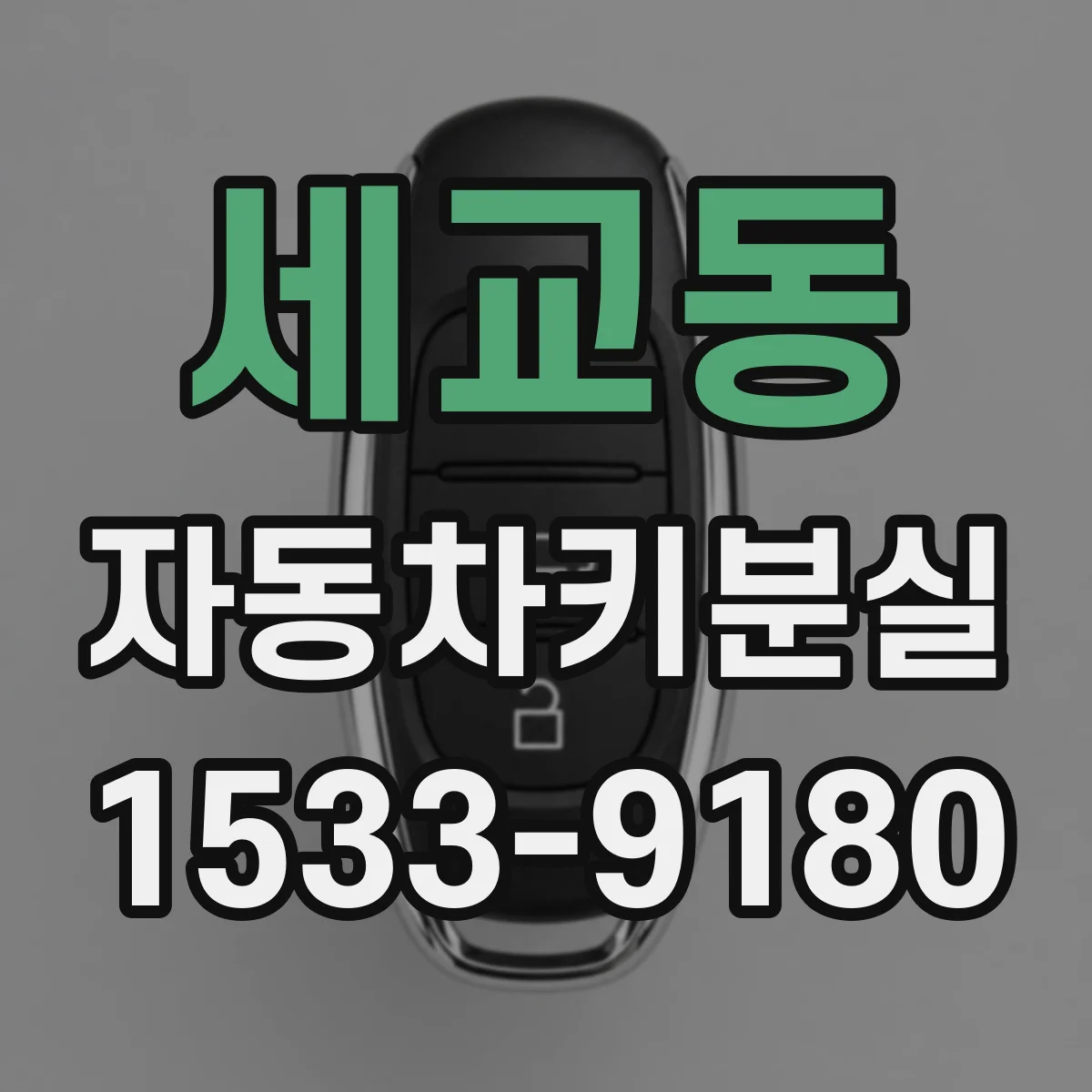 세교동 자동차키분실