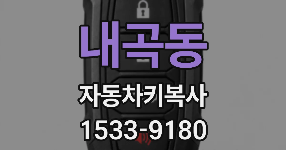내곡동 자동차키복사