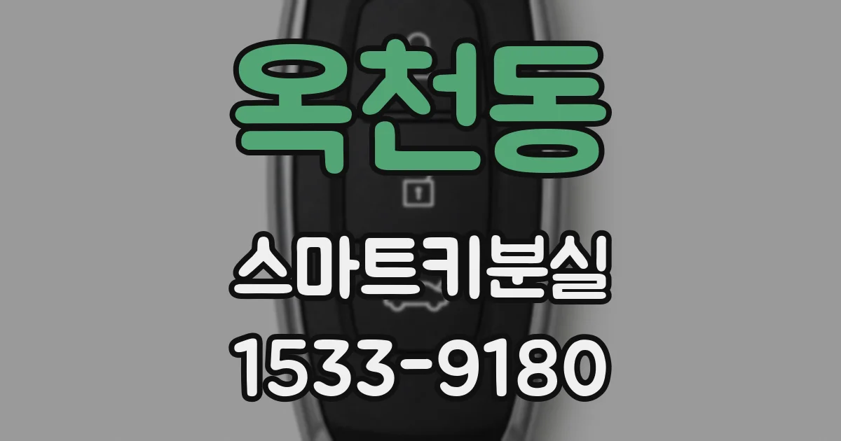 옥천동 스마트키분실