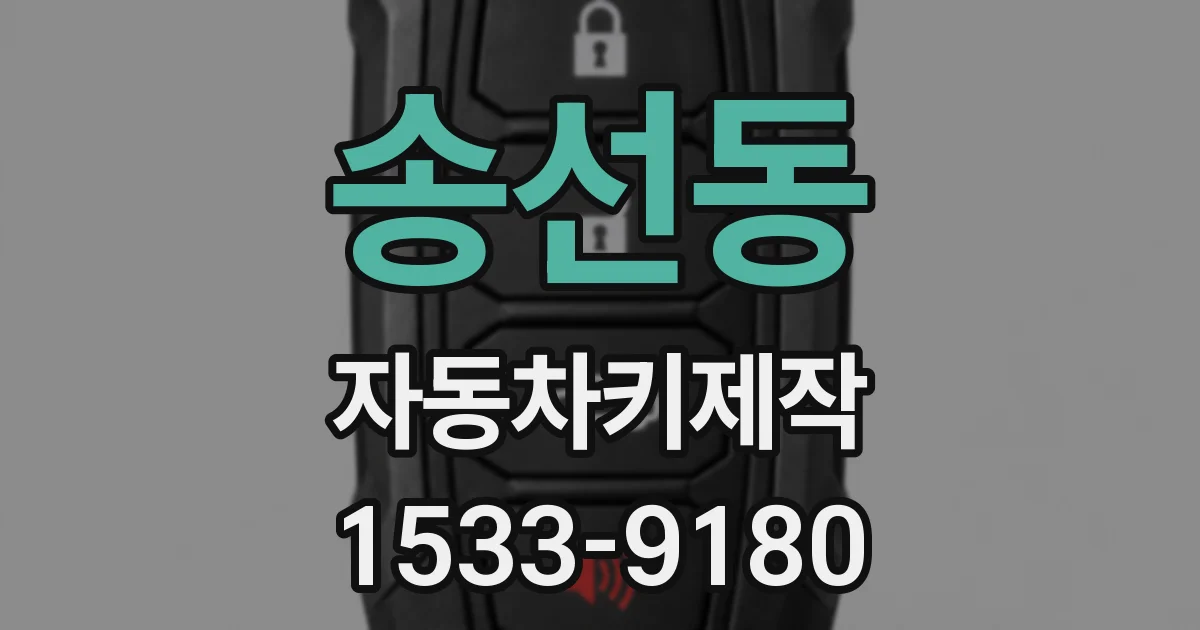 송선동 자동차키제작