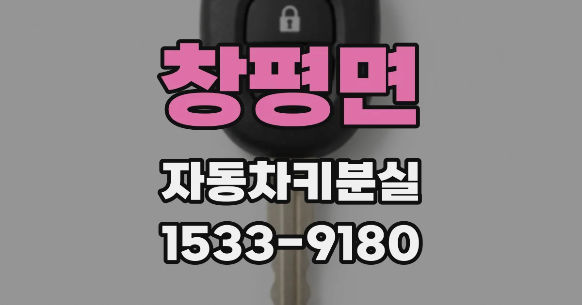 창평면 자동차키분실