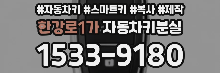 한강로1가 자동차키분실