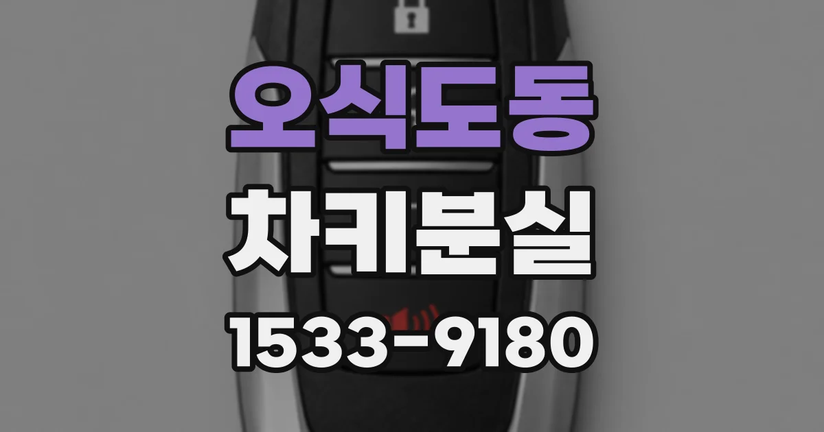 오식도동 차키분실