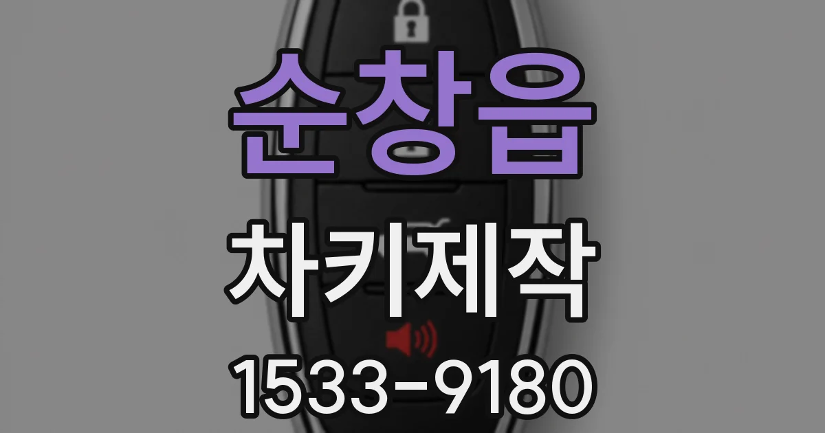 순창읍 차키제작