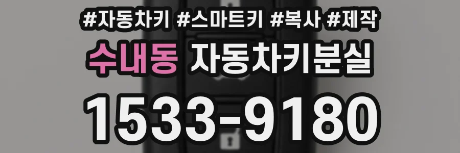 수내동 자동차키분실