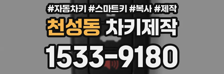 천성동 차키제작