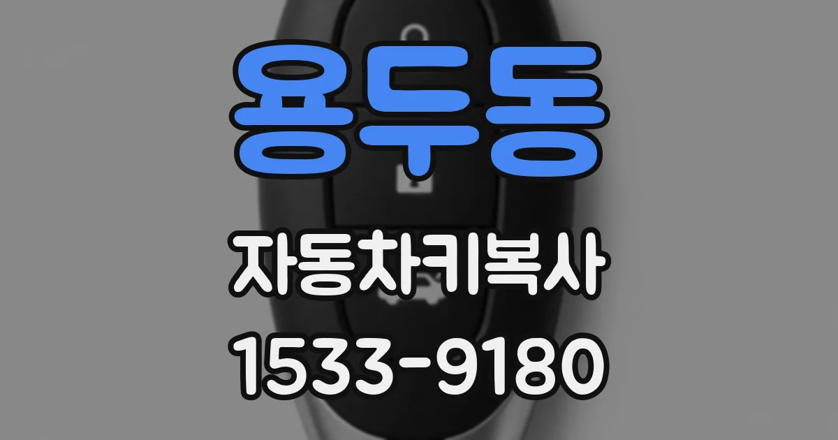 용두동 자동차키복사