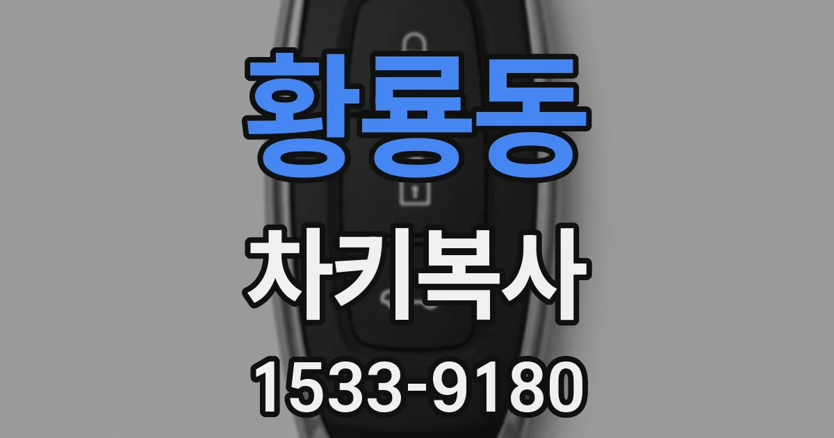 황룡동 차키복사