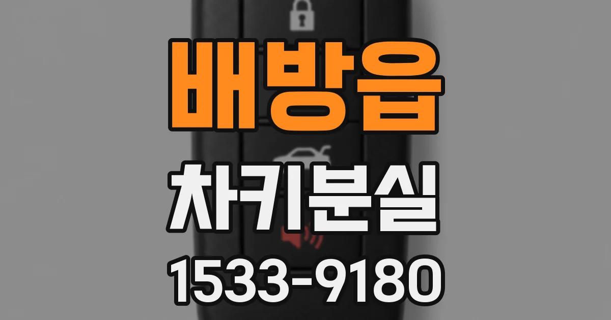 배방읍 차키분실