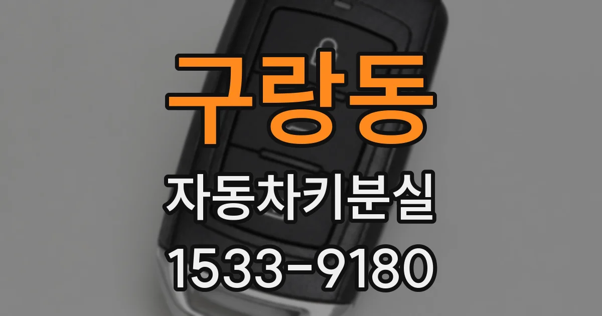구랑동 자동차키분실