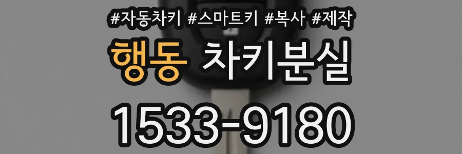 행동 차키분실