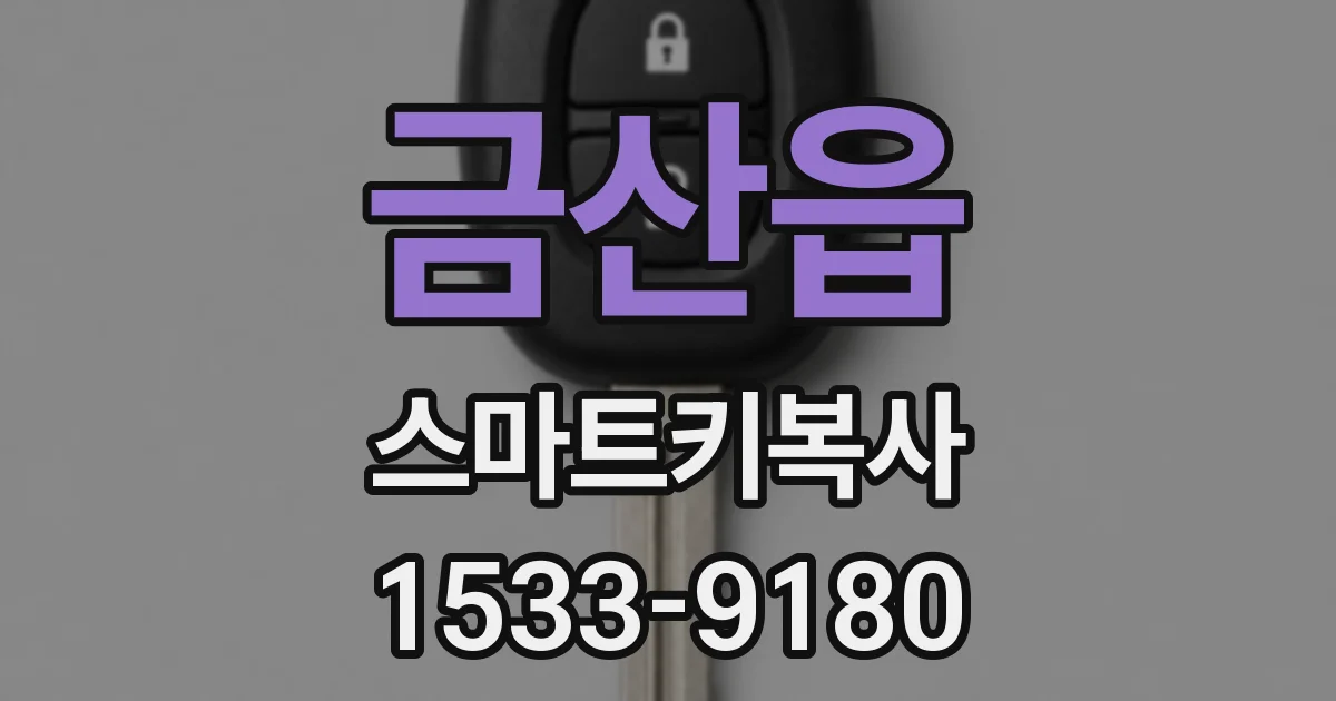 금산읍 스마트키복사