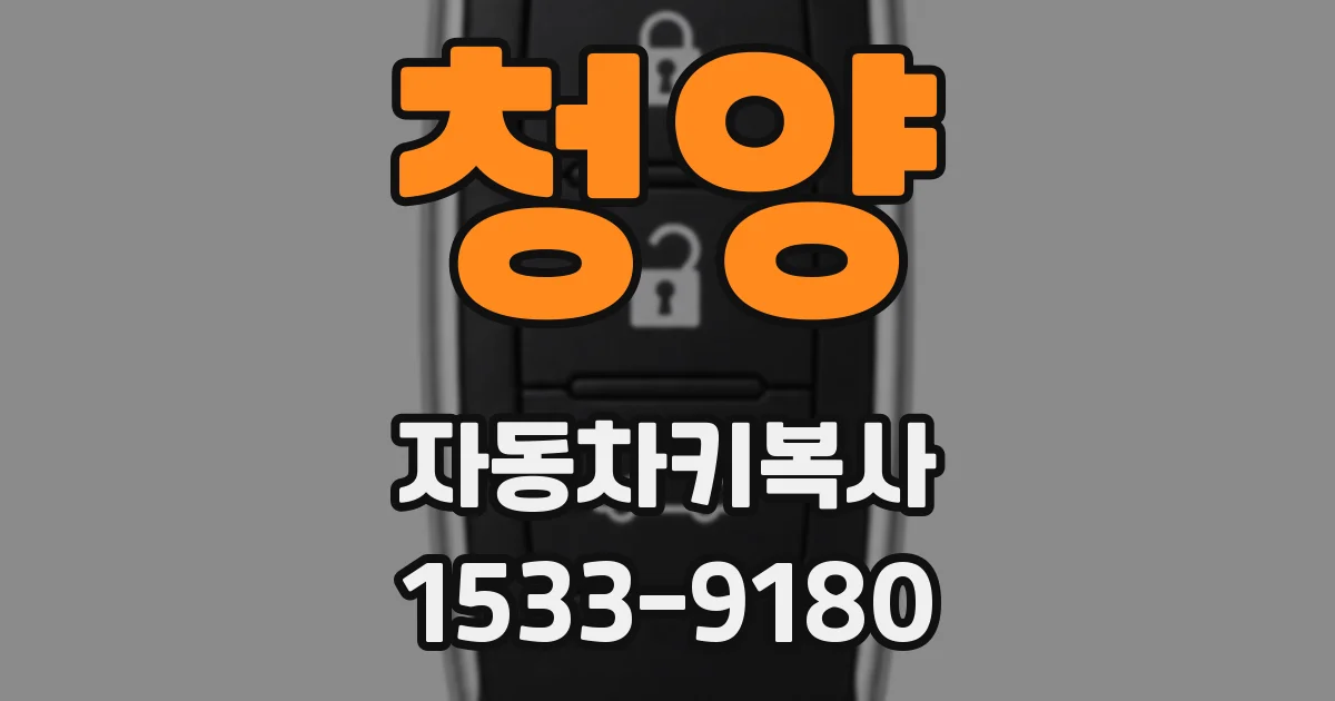 청양 자동차키복사