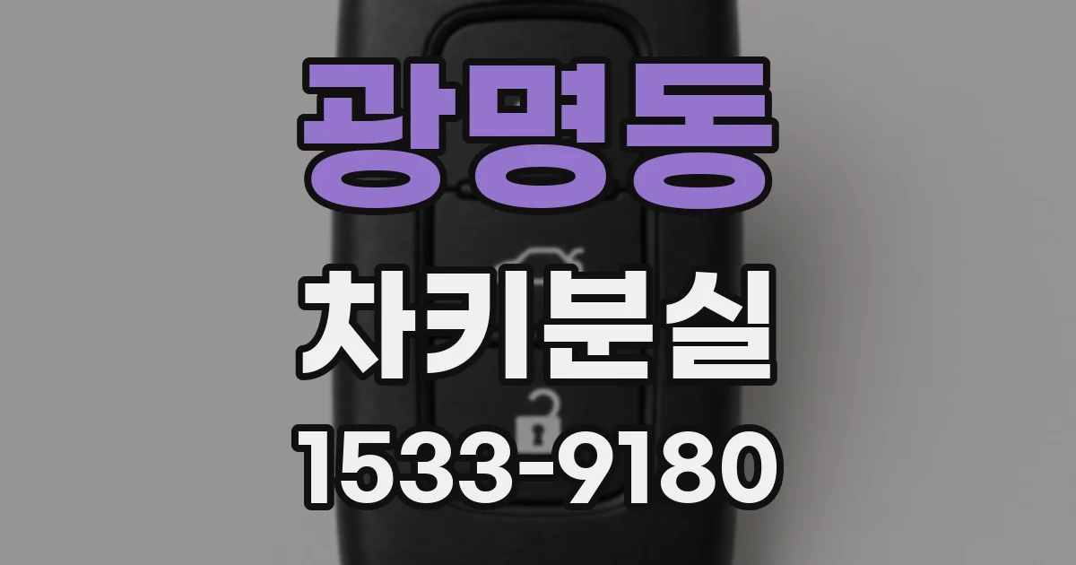 광명동 차키분실