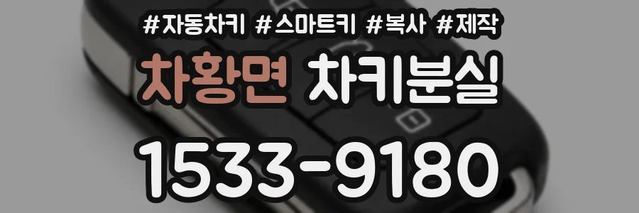 차황면 차키분실