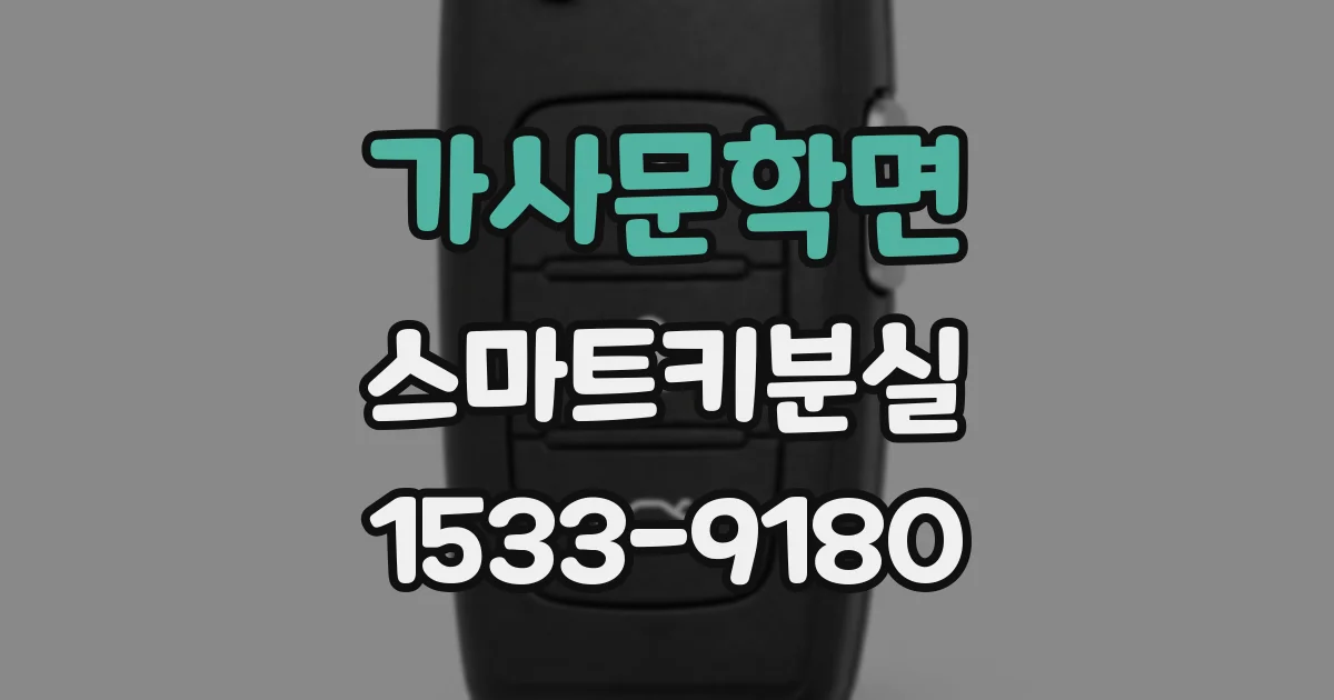 가사문학면 스마트키분실