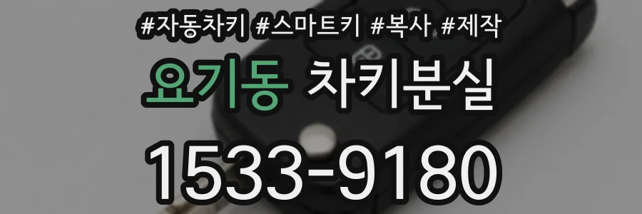 요기동 차키분실