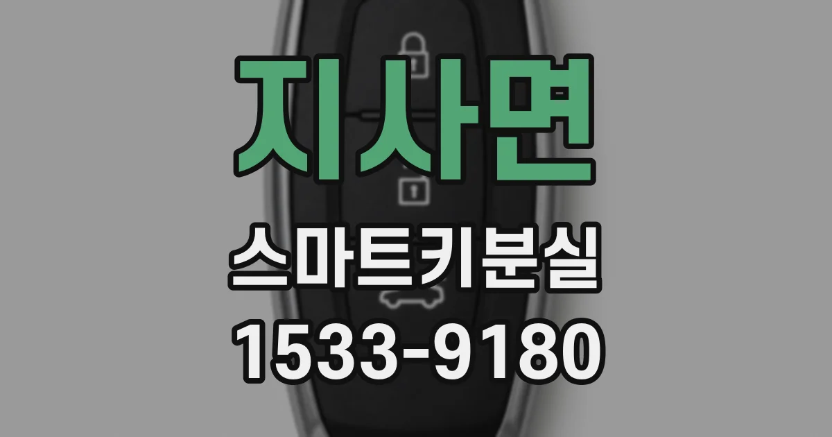 지사면 스마트키분실