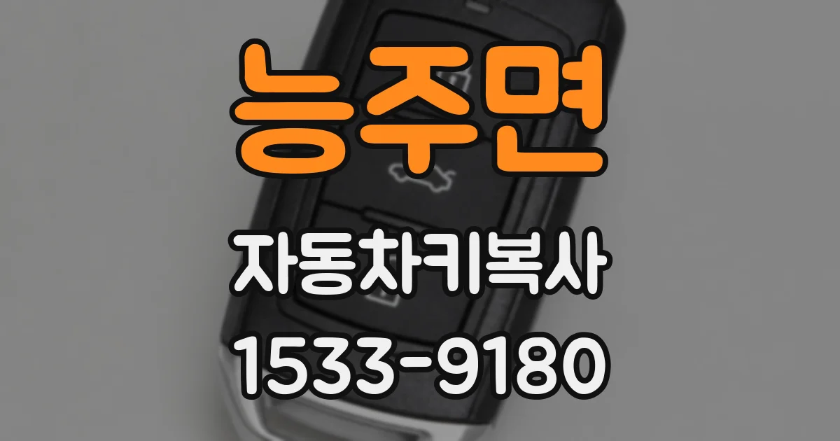 능주면 자동차키복사