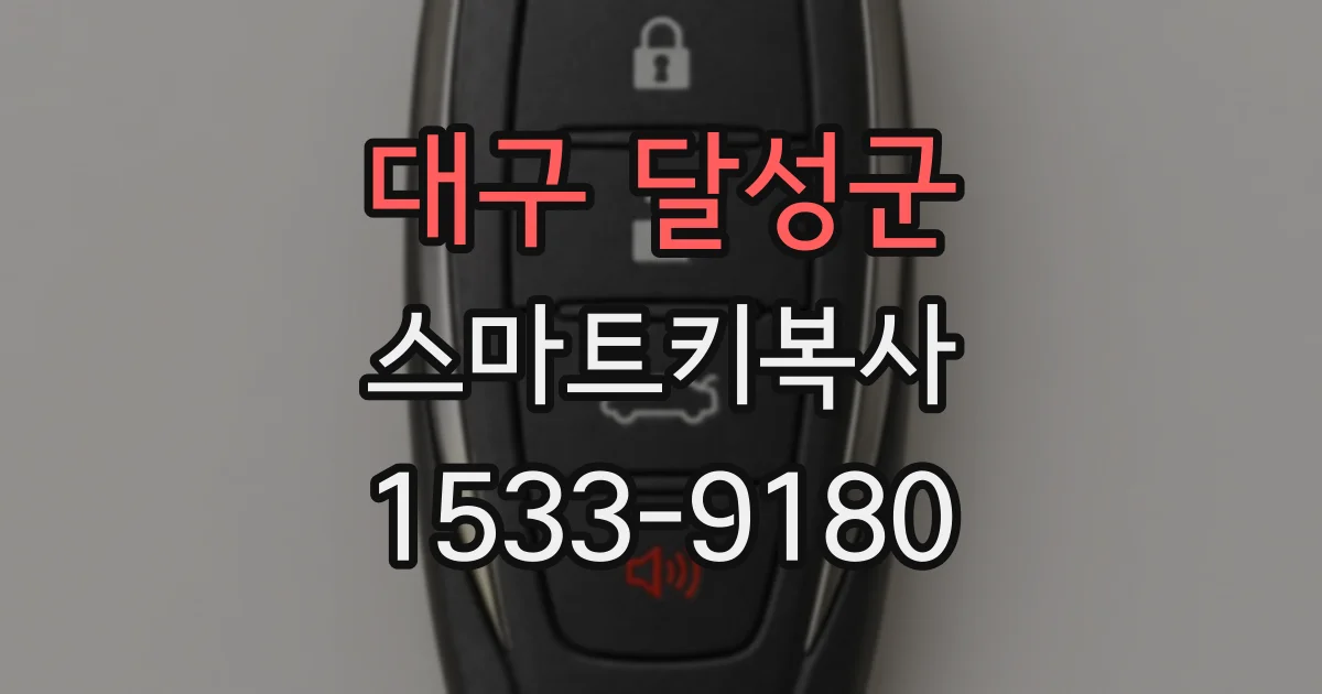 대구 달성군 스마트키복사